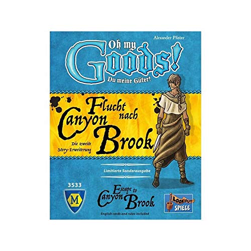 Asmodee ¡Oh My Goods! ¡Mis mercancías! Escape a Canyon Brook, Expansión Juego de Cartas, Edición en Italiano, 8093