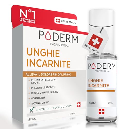 PODERM UNGHIE INCARNITE PIEDI | Previene le unghie incarnite e ammorbidisce l'unghia | Trattamento professionale | SWISS MADE