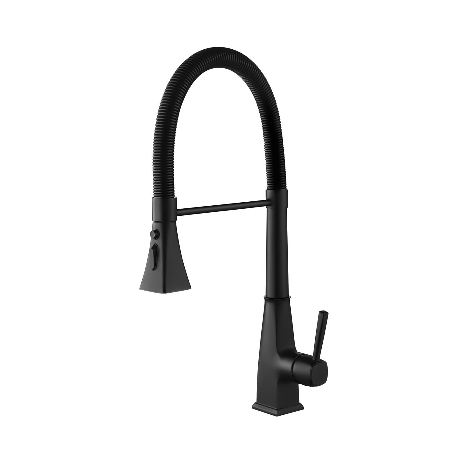 Robinet de cuisine avec douchette extractible mitigeur évier noir mat