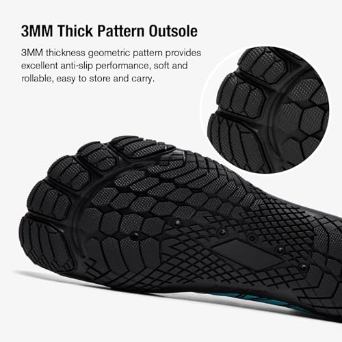 Image of hiitave Womens Water Shoes Quick Dry Barefoot for Swim Diving Surf Aqua Sports Pool Beach Walking Yoga
