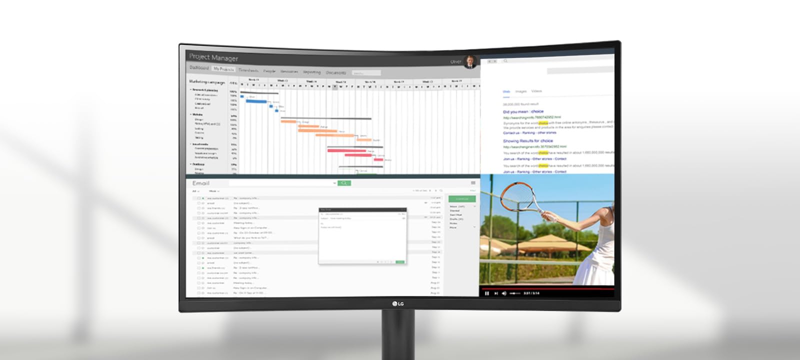 LG 34WR55QC-B