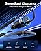 iPhone 16e 17 Car Charger USB C, 60W Dual PD Super Fast Charging Car Adapter with Coiled USB-C Cable for Apple 17/16 Pro Max/16 Pro/15 Plus/15 Pro, iPad mini/Air/Pro 11 inch, Type C cargador para Car