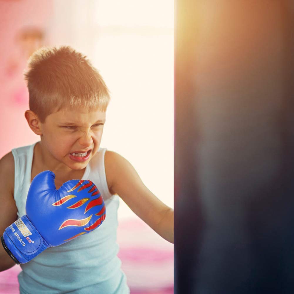 Gants De Boxe Enfant Muay Thai – Motifs Dessins Animés, PU Respirant, Protection Poignet 4 Cm, Tailles 3-12 Ans – Idéal Sac, Kickboxing