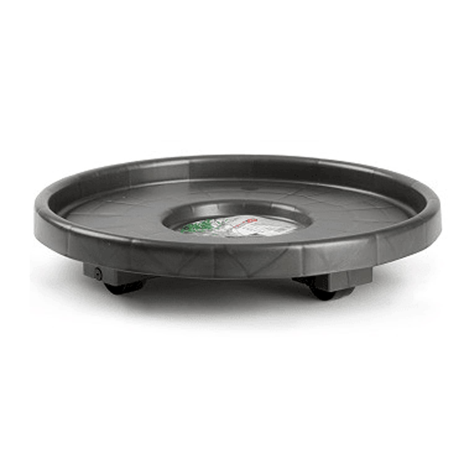 CABLEPELADO Soporte Maceta plastico con Ruedas, Rodillo para Plantas, Maceta con Ruedas, Portamaceta, Porta Plantas, Soporte para Plantas, Diámetro de 33.5 cm, Plástico, 4 Ruedas, Negro