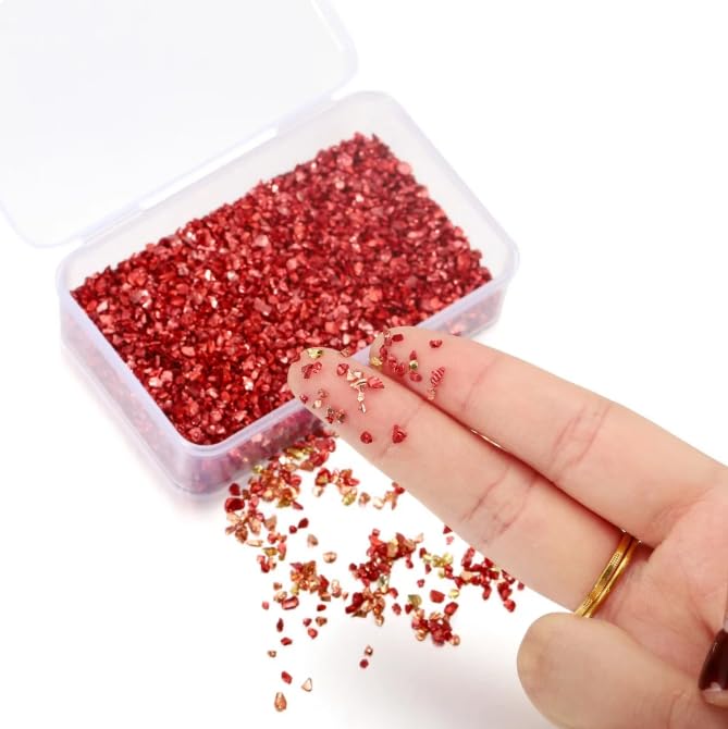 80g/Box Crushed Glass Stones Resin Filling For DIY Epoxy Resin Mold Crystal Art Decoration Making4