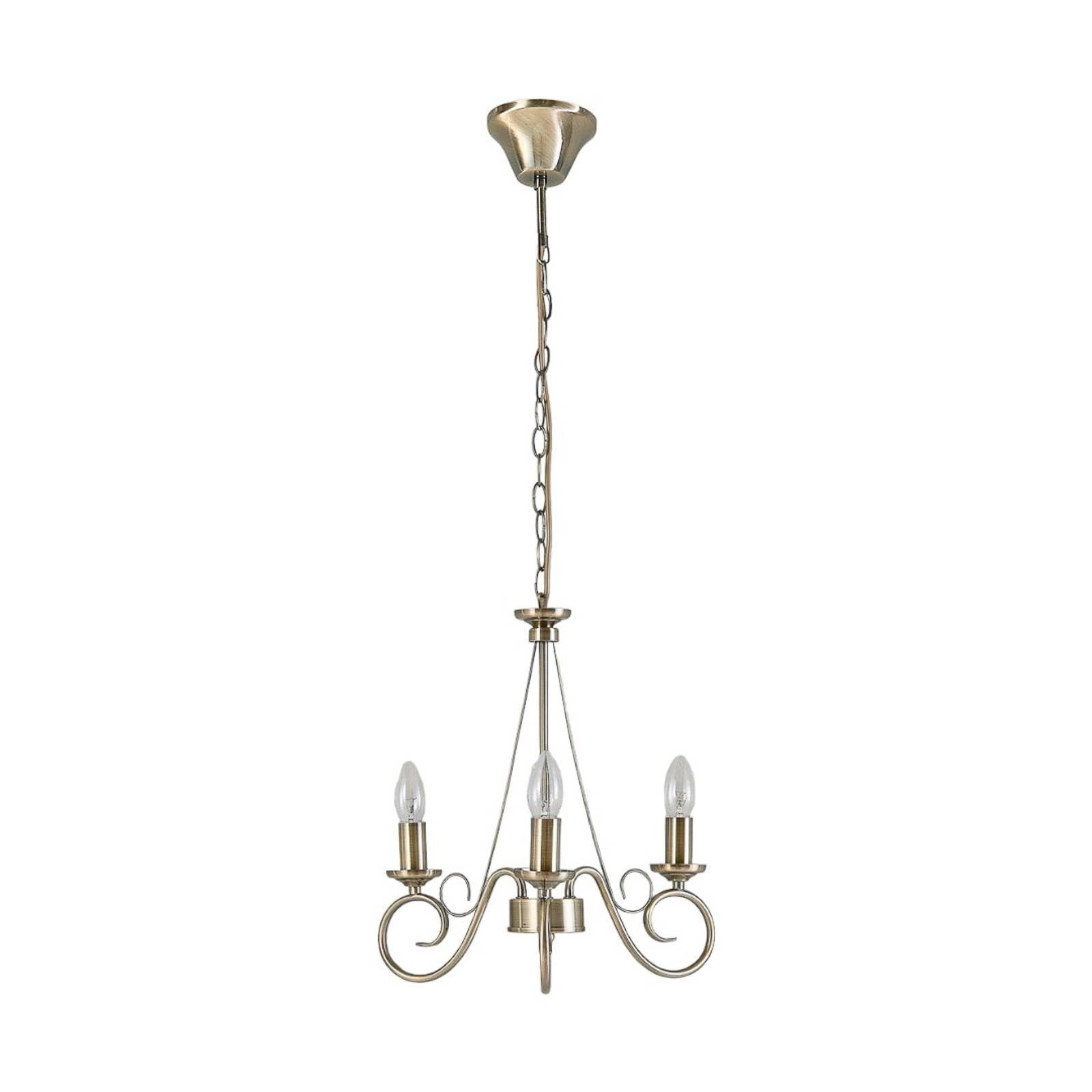 Lindby Antique Brass Ceiling Light Marnia Dimmable (Antique, Vintage) In Bronze Made Of Metal For E.g. Living Room & Dining (3 Light Sources E14) From Chandeliers Lighting Lamp Pendant Hanging