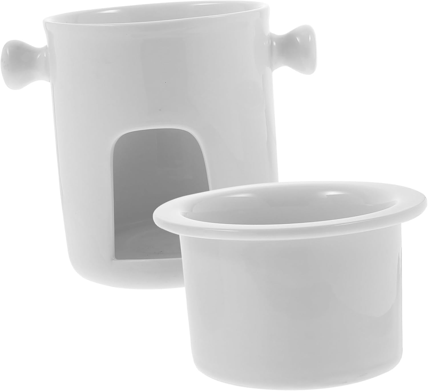 Chocolate Melting Pot Ceramic Fondue Mug for Cheese Butter and Ice for Parties Home Use and Afternoon Tea Lightweight and Easy to Carry