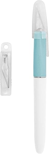 Westcott Cuchillo de precisión para manualidades y bricolaje, incluye cuatro cuchillas de repuesto #11 (17863), 1 pieza, multicolor