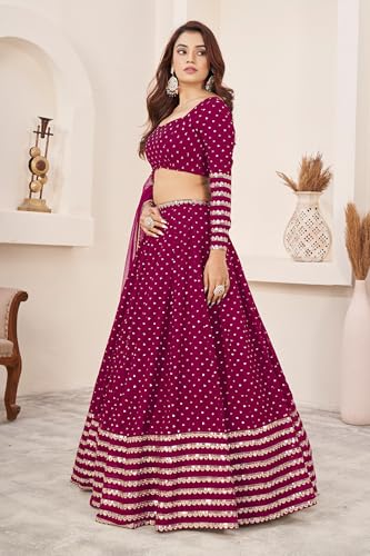 indian ready to wear lehenga choli for women flared party night with stitched blouse-vol34