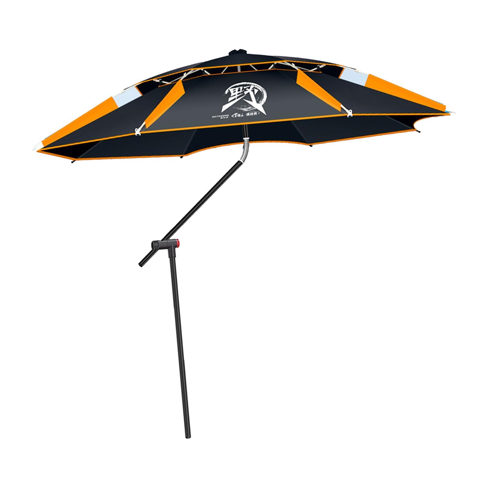 CALANDIS™ Fishing Umbrella Windproof Reinforced Portable with Carry Bag Garden Parasol Black | Fishing Equipment | Fishing Equipment | Fishing-image-37