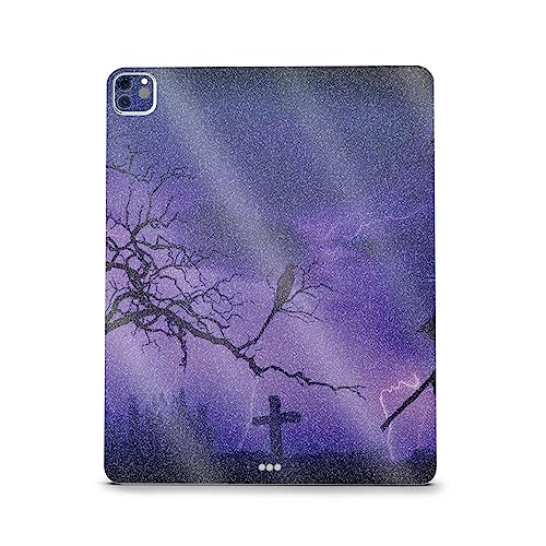 Image of MightySkins Carbon Fiber Skin Compatible with Apple iPad Pro 12.9 inch M2 6th Gen (2022) Full Wrap Kit - Mystic Reaper | Protective, Durable Textured Carbon Fiber Finish | Easy to Apply | Made in The USA