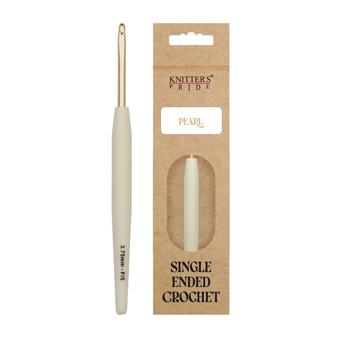 Knitter's Pride Pearl Aluminium Crochet Hook 3.75 mm - 1 piece