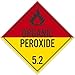 NMC DL18PR100, DOT Placard Sign "Organic Perox..." (Pack of 100 pcs)