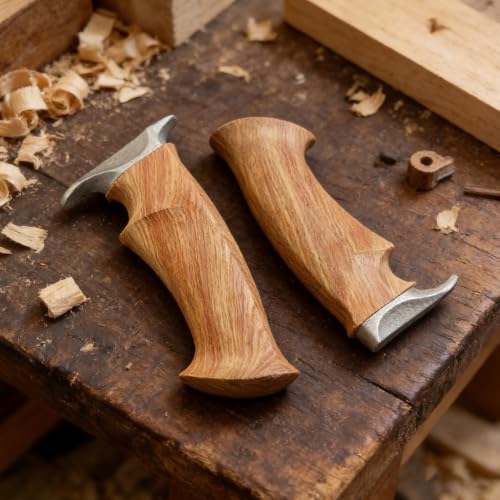 Cortador de cocina con mango de repuesto de madera ergonómico 8