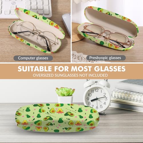 Image of Glasses Case Hard Shell,Portable Protective Eyeglasses Case, Eyeglass Holder Box with Cleaning Cloth, for men women