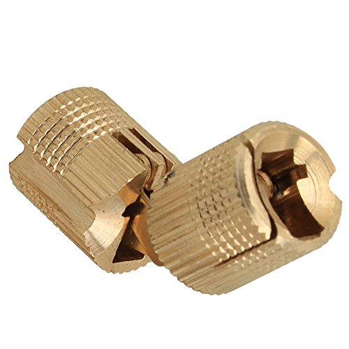 Bqlzr 14Mm Hidden Invisible Concealed Copper Hinge For Diy Wooden Door Pack Of 4 #TOP2