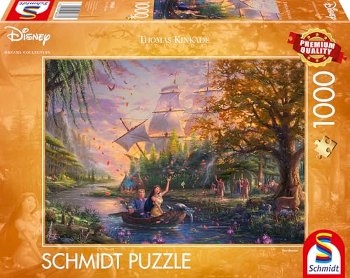 Schmidt, Thomas Kinkade: Disney Pocahontas Puzzle - 1000Pc, Puzzle, Ages 12+, 1 Players - 4