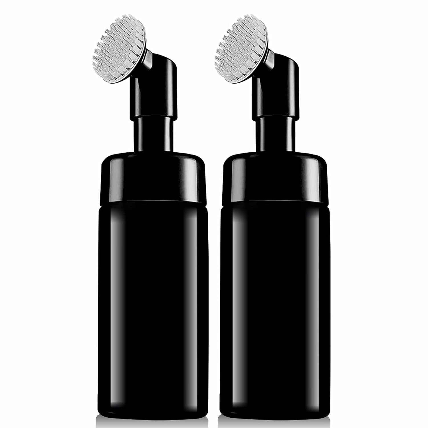 HARRODS Empty Foaming Face wash Built in Face Brush Bottle 100Ml (Pack of 2) | Foaming Dispenser with Silicon Brush, Liquid Foaming Soap, Brush Bottle Refillable for Travel Body Wash-image-30
