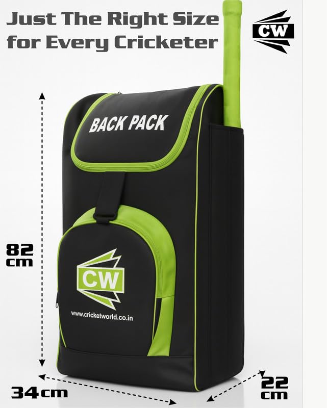 Kit de cricket para niños CW BACKPAK que soluciona el transporte del bate de forma cómoda 3