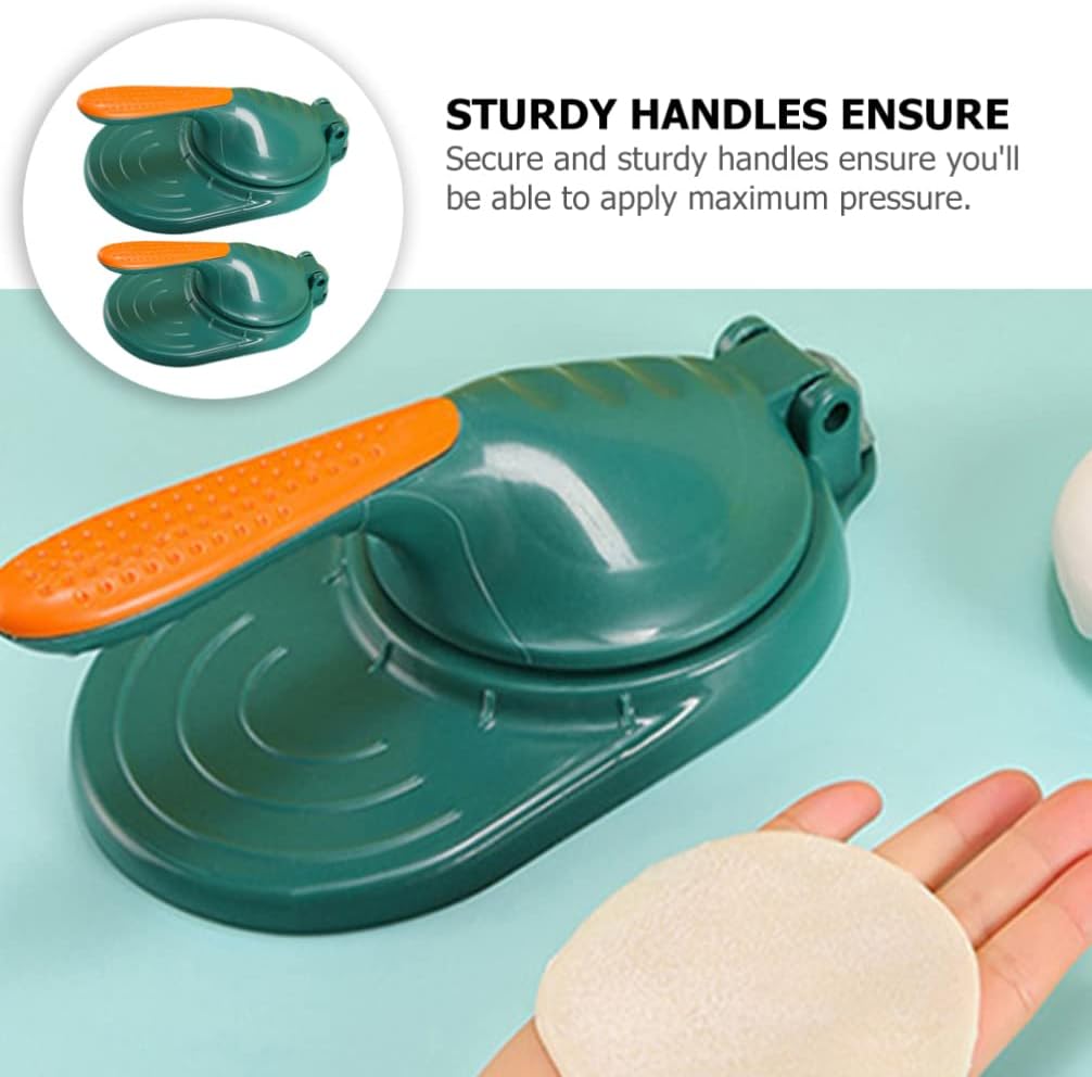 CALLARON 2pcs Manual Dumpling Presser Mold Convenient Household Maker for Dumplings and Empanadas Easy to Smooth for Home and Restaurant Use
