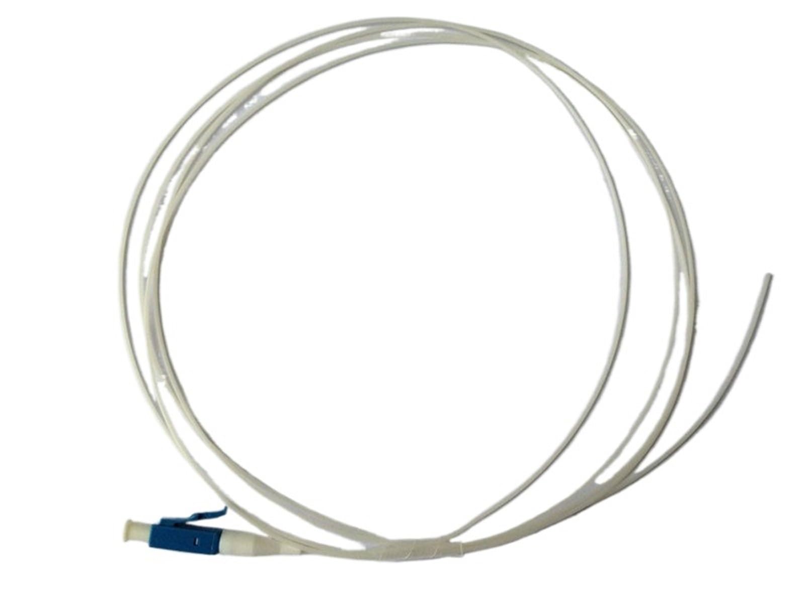 50 unidades/lote SM SX PVC 0,9 ​​mm 1,5 metros LC/UPC fibra óptica Pigtail LC Pigtail