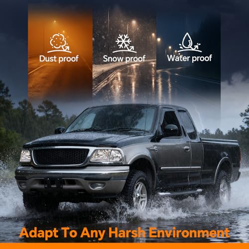 Image of G-PLUS Headlights Assembly w /Bulbs Fit Ford F150 1998-2003 / F250 1988-1999