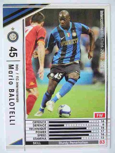 WCCF 08-09白黒カード 254 マリオ・バロテッリ WCCF 08-09白黒カード 254 マリオ・バロテッリ