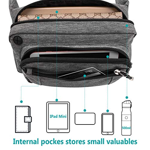 SPEEDSPORTING Marsupio Uomo Grande Marsupio con 5