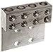 Morris Products 90966 Mechanical Lug, Four Conductors, Four Hole Mount, Aluminum, 600 AWG, 600mcm - 4SOL. Wire Range