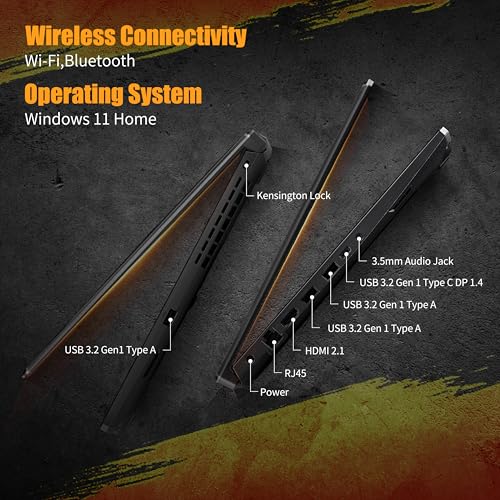 Computer portatile da gioco TUF A15, processore AMD Ryzen 7 7435HS, NVIDIA GeForce RTX 3050, display Full HD da 15,6 pollici, RAM DDR5 da 16 GB, SSD da 512 GB, tastiera retroilluminata, Windows - Notebook - Immagine 6