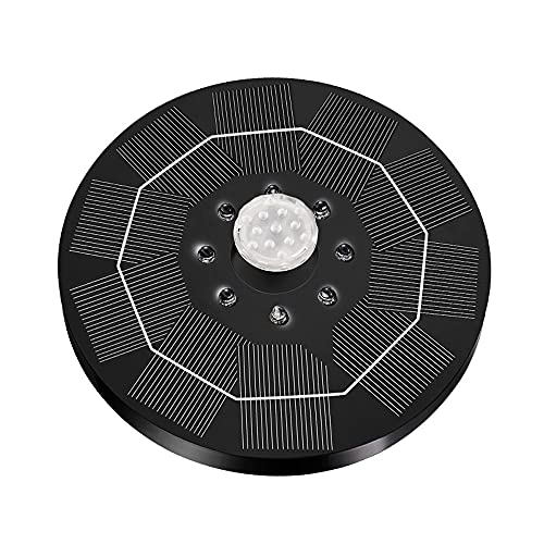 Solar Power Fountain Outdoor 3,0 W Zonnepaneel, Power Garden Steingtuin, Pool Floatings Vulling LED Licht Landschap Fontein Brushless Submersible Pomp Lights Kleuren Variabel met zes sproeiers - Image 4