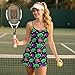 Ocxbuir Womens Spaghetti Strap Tennis Dress 2025 Classic 2-in-1 Golf Workout Skorts with Built-in Shorts & Pockets Size XL Green Pumpkin Head