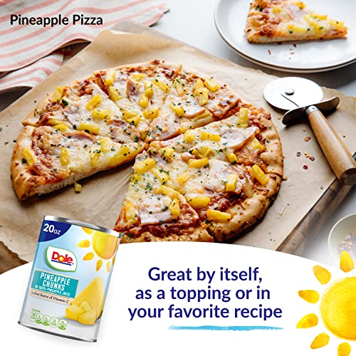 Dole Canned Pineapple Chunks In 100% Pineapple Juice, 20 Oz #TOP4