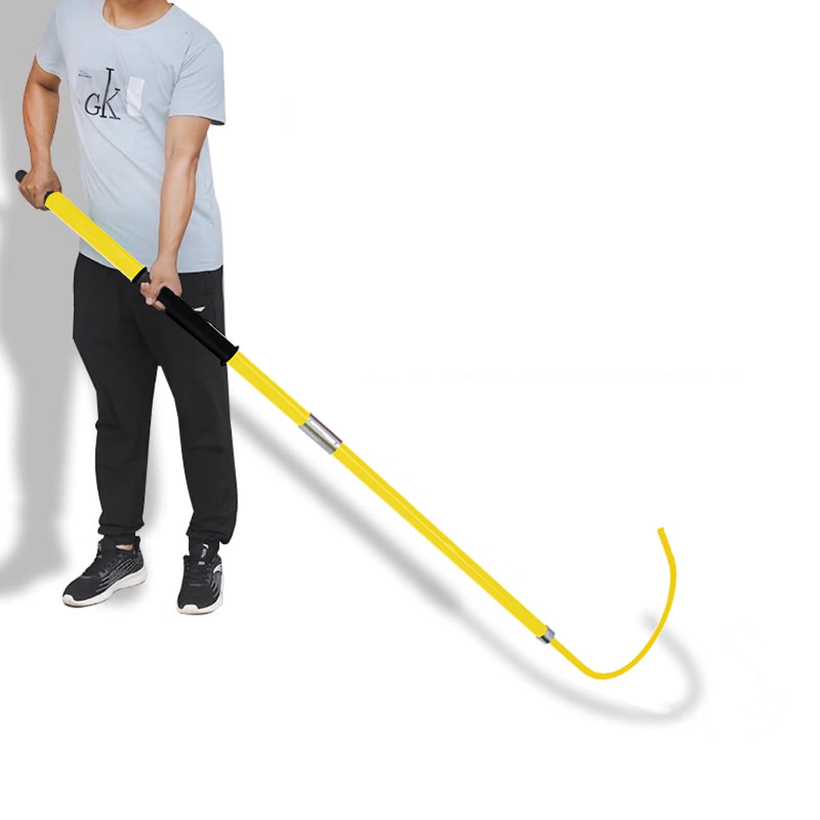 JKJZSALJ Safety Rescue Hook,High-Voltage Safety Rescue Pole For Electricians, 0.4-220 Kv Insulated Hook With Canvas Bag, Electrocution Emergency Rescue Stick, 79In/2M/6.5Ft Green,Yellow,79in/2m/6.5ft