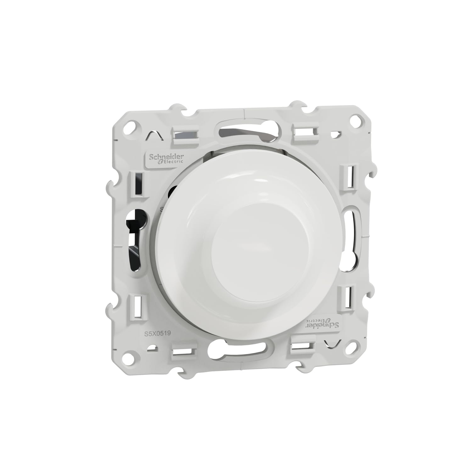 Schneider Electric - Odace - Variateur de lumière universel en 2 ou 3 fils 3W 100W(Led) - Blanc - S520519