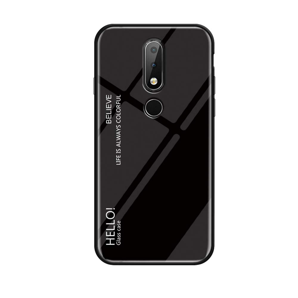MoEx Custodia In Silicone Trasparente + Pellicola Vetro Per Nokia 7.1 (2018) - Protezione 360° Antigraffio E Antiurto