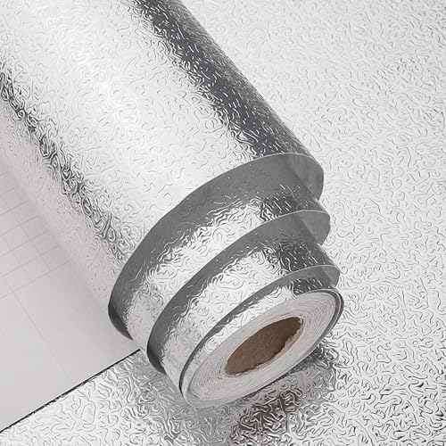 WJYWX Papel De Aluminio De Alta Temperatura De La Cocina del Azulejo De Aceite A Prueba De Pegatinas De Pared, Calcomanías Decorativas De Pared Y Fácil De Aplicar Ornamento De La Cocina(B,80x3m)