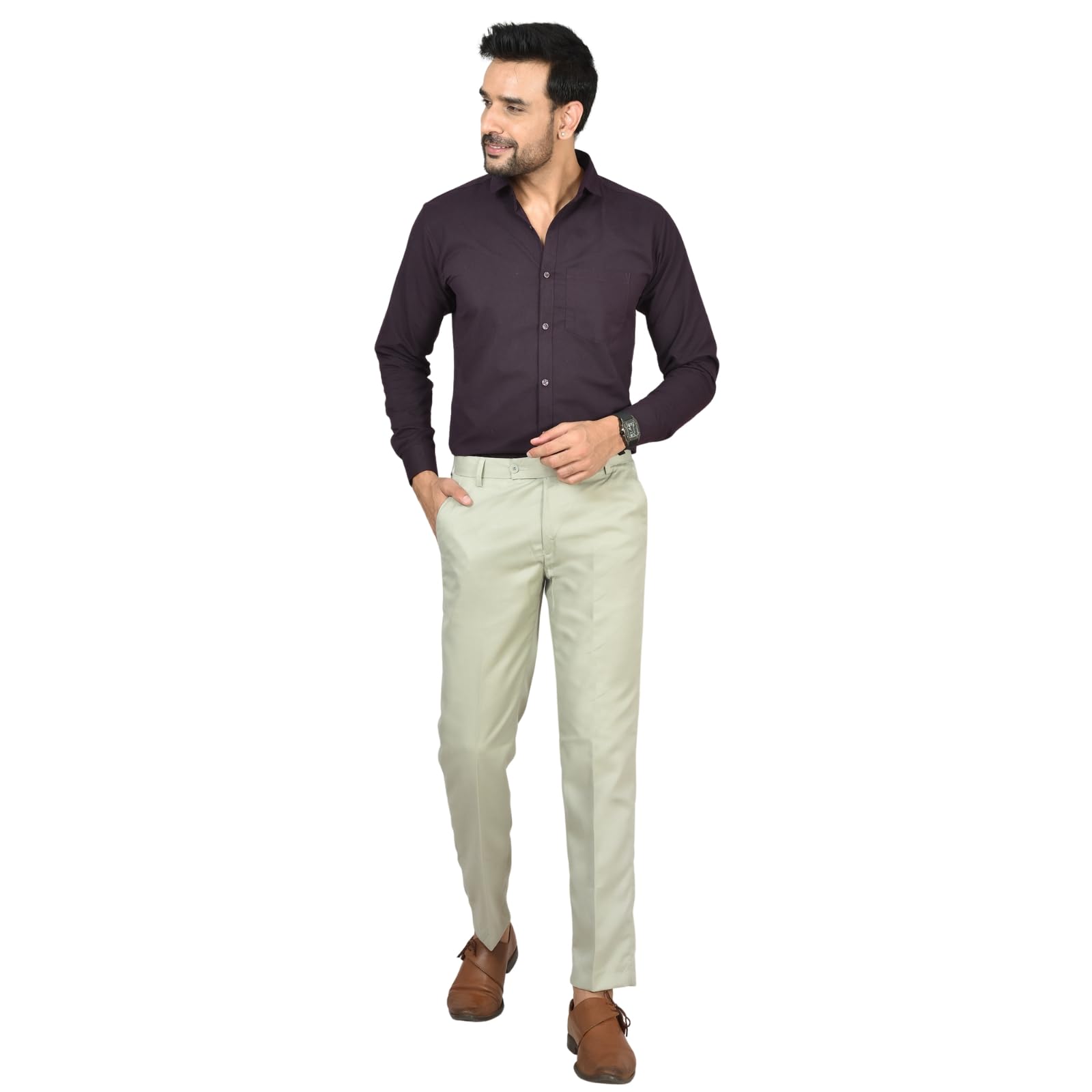 queen and knight qandk | Men’s Formal Trouser – Slim Fit, Comfortable Office Pants for Business & Casual Use-picture-31