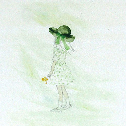 【真作保証】いわさきちひろ「緑の風の中で」リトグラフ あずま工芸 版画 絵画 真作保証】いわさきちひろ「緑の風の中で」リトグラフ あずま