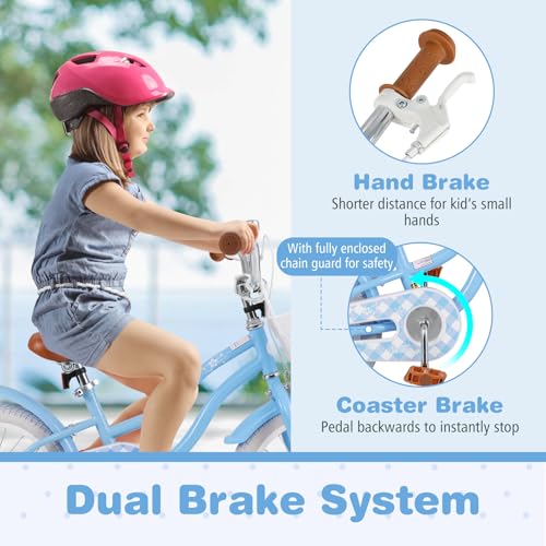 Image of BABY JOY Kids Bike, 12 14 16 18 20 Inch Boys Girls Bike w /Removable Basket