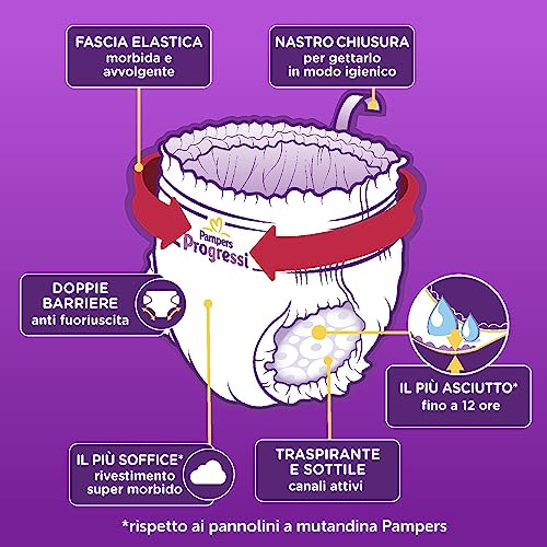 Pampers Progressi Mutandino 6 XL Formato Scorta