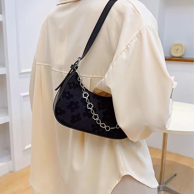 Floral Underarm Purse - Women's Mini Shoulder Bag, Elegant Flower Crossbody Clutch4