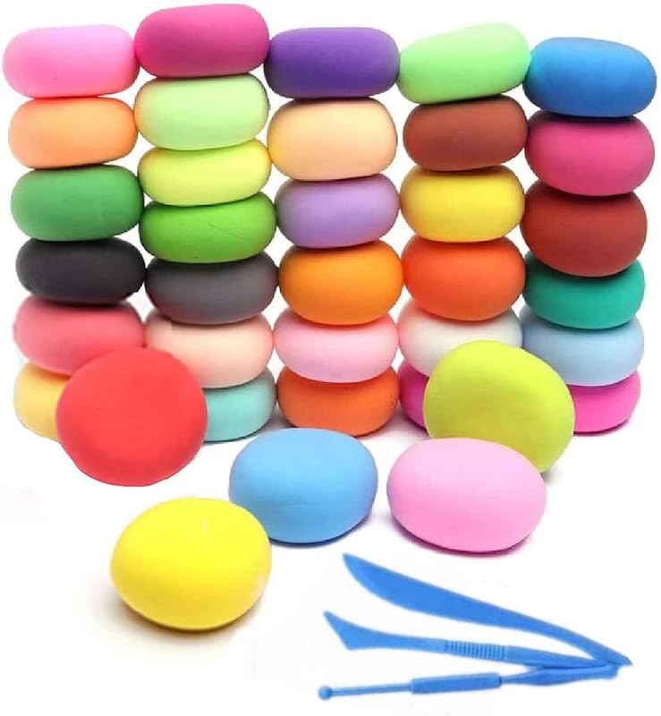 Eclet (Pack of 12) Air Dry Clay, Colorful Children Soft Clay, Creative Art Crafts, Gifts for Kids-Multi Color. Non-Toxic Modeling Magic Fluffy Foam Bouncing Clay Putty Kit for Kids with Tools .45 (B0CJ7CGVWG) Amazon Price History, Amazon Price Tracker