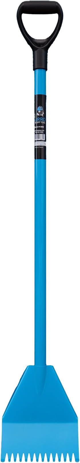 Tie Down El Burro Shingle Shovel Stripper 47.5 in | Roofing Tear Off Tool & Nail Remover | Heavy Duty Steel D-Handle | Blue