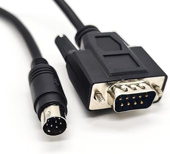 Elecbee D-SUB 9 Pin Male to Mini DIN 8 Pin Male with 1M AWG28 Cable Connector Mini DIN 8 Pin Male to Male D-SUB 9 Pin