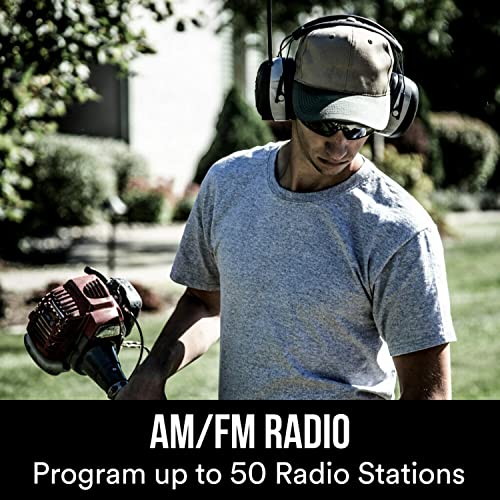 3M Worktunes Bluetooth Hearing Protection with Am/fm Radio, Black and Grey