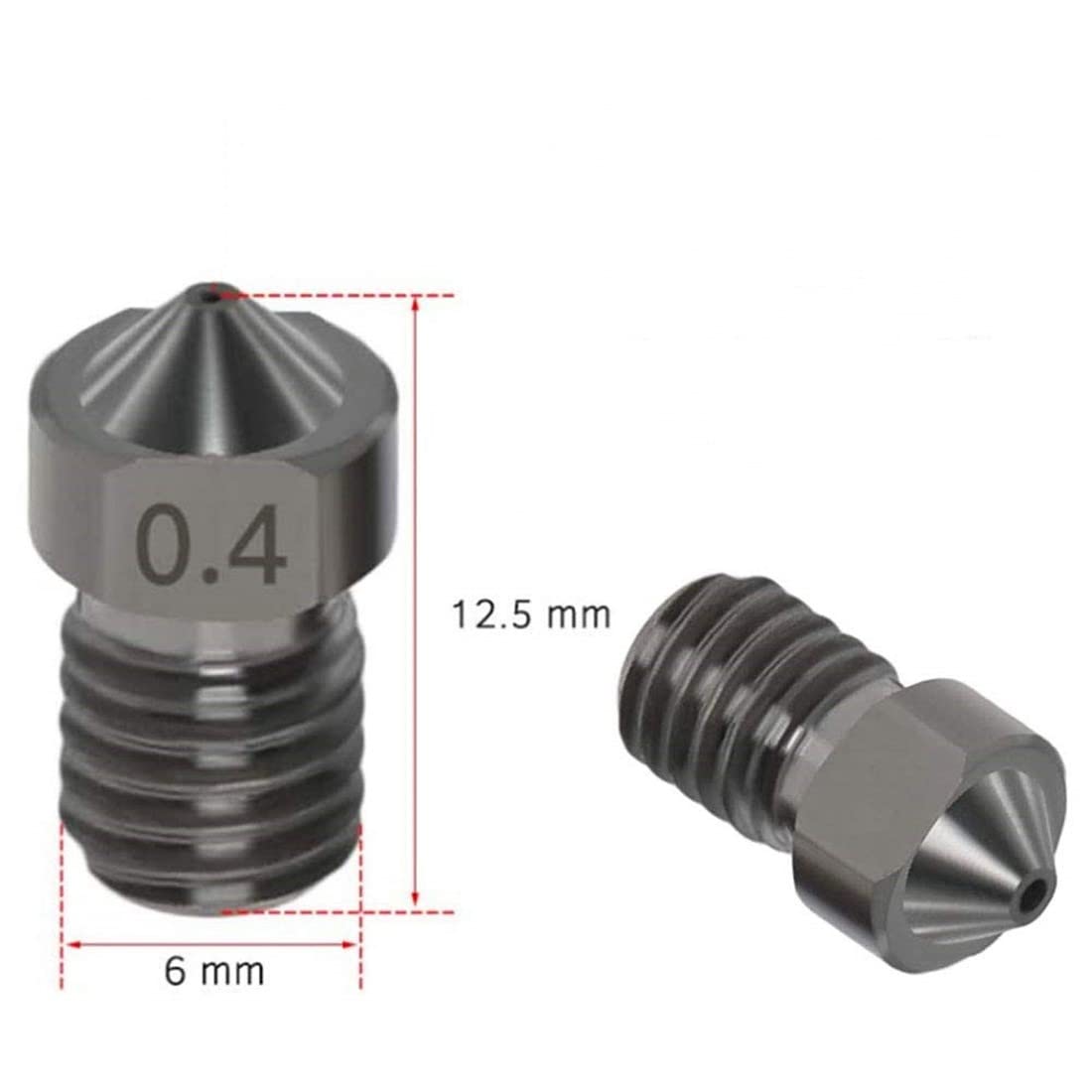 3Dman MK8 Düsen Set | 7 Stück | Gehärteter Stahl Produktbild-Vorschau 2
