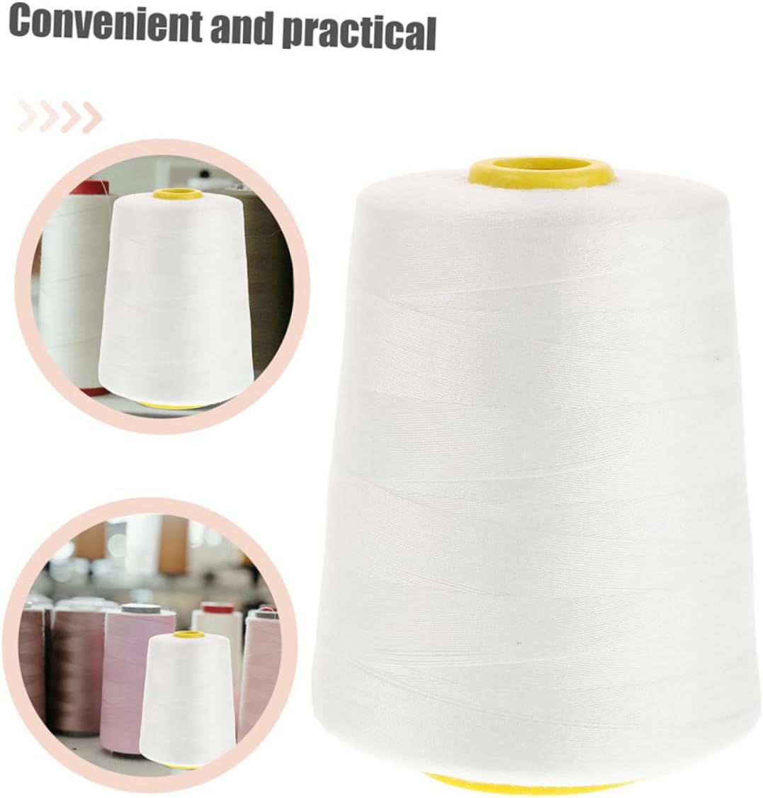 HOMSFOU 2rolls Yards Heavy Duty Sewing Thread for Machine and Hand Sewing Cuttable Quilting Thread Embroidery Floss for Projects