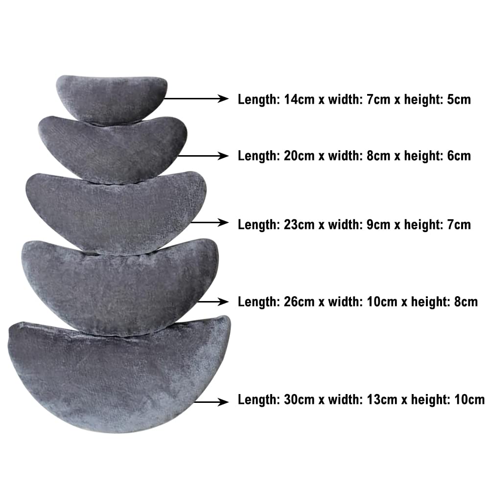 LICHENGTAI Almohada de Fotografía para Recién Nacidos, Cojín de Luna, Juego de Apoyo para Posar Bebé, Almohada para Posar Fotos, Accesorios para Posar para Bebés