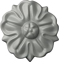 Vista 1 de Ekena Millwork ROS02X02NA Roseta redonda Nadia, 2 1/2"OD x 1/2"P, imprimado